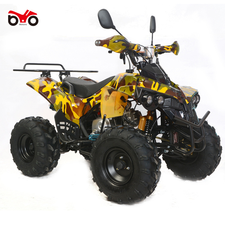 ATV 4x4 quad 125cc adults 4 wheeler petrol power racing atv quad with cheering price