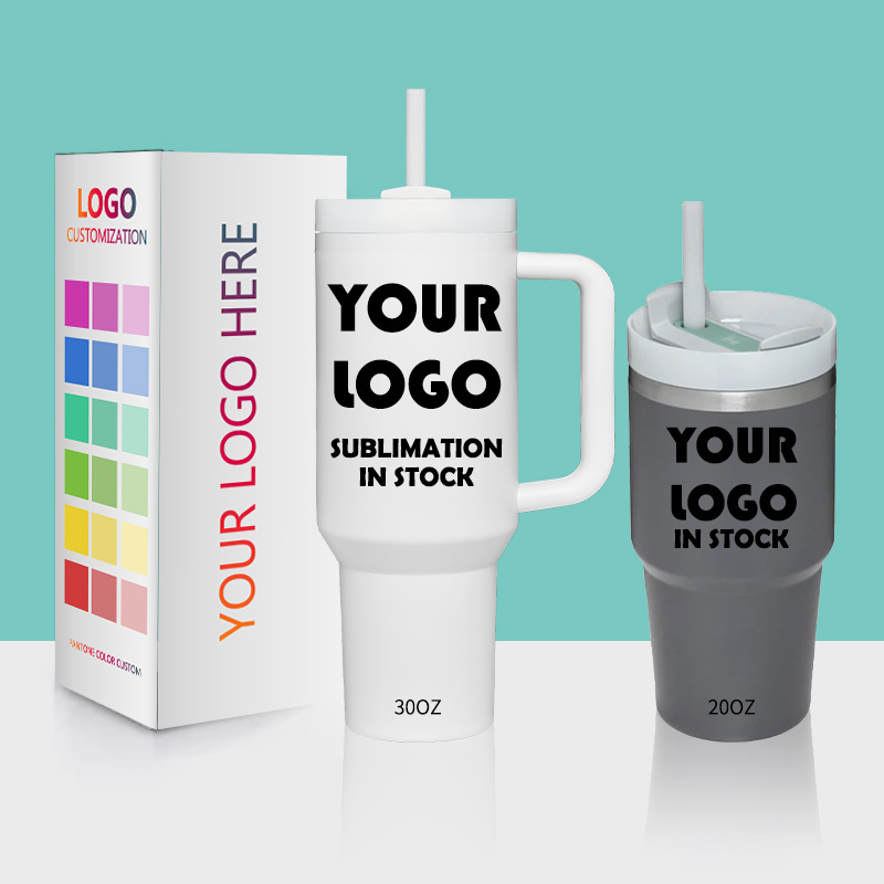 SHINY Soft Matte Coated Quencher sublimation  cup 40oz with handle  powder coated Stainless Steel Tumbler With Lid