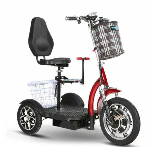 Zappy 500W Tricycle 3 Wheels Electric Scooter Foldable Small Mobility Scooters