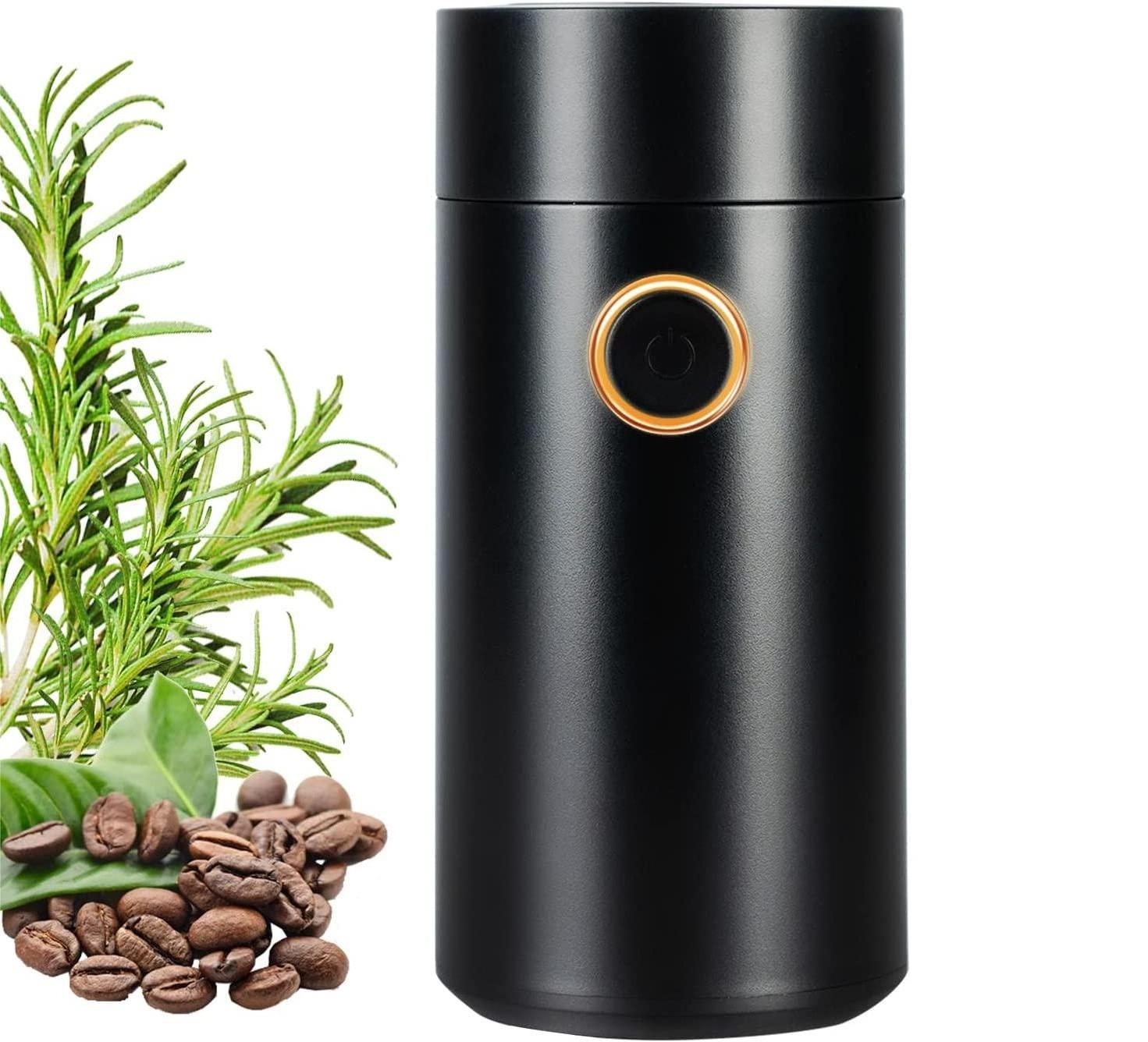 Amazon Herb Continuously USB Coffee bean Grinder with 304 Stainless Steel Blade,Portable Quiet Electric Espresso Coffee Grinder