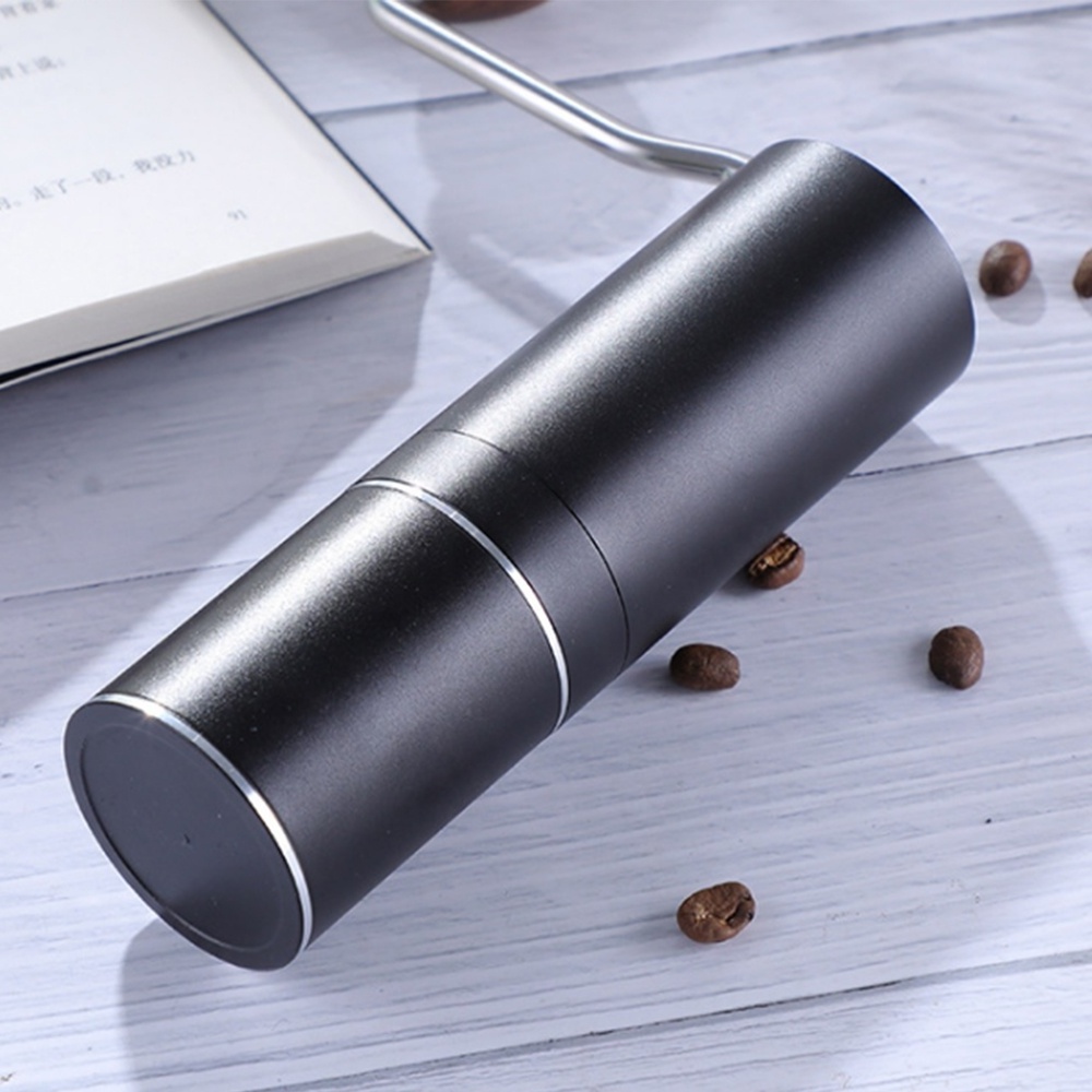 Professional stainless steel Handle Black Mill Manual Aluminum Coffee Bean Grinder With Ceramic Burr