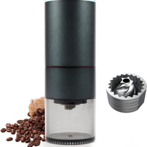 Amazon Basics Stainless Steel USB Wireless Coffee Bean Mill Electric Burr,Adjustable Portable Automatic Conical Coffee Grinder