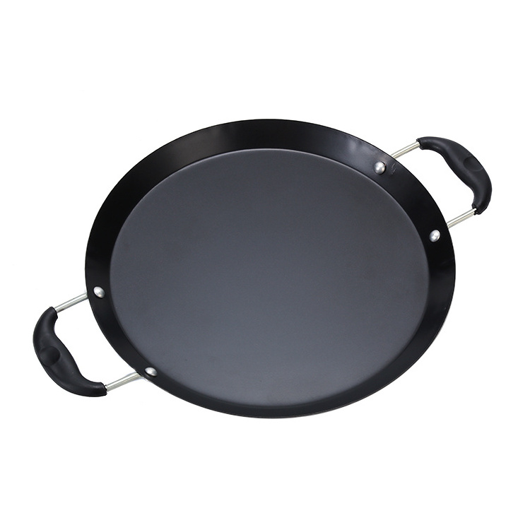 Multifunctional Pizza Aluminum Grill Pan BBQ Nonstick Camping Round Frying Pan