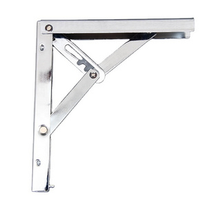 Folding shelf brackets heavy duty steel collapsible shelf bracket for table work bench space saving diy bracket