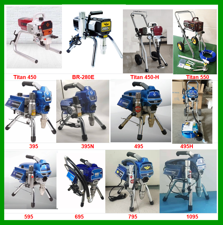 007 Electric Piston pump high pressure airless paint sprayer 495