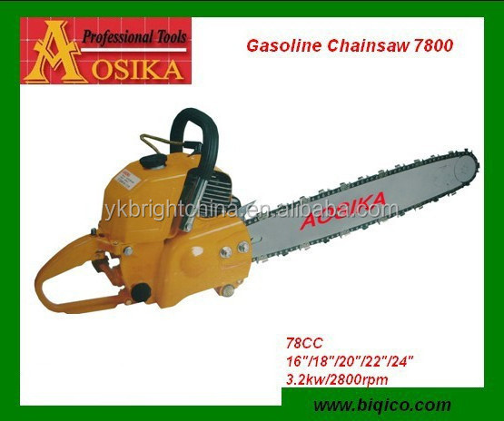 big powerful gas chainsaw 7800 78cc