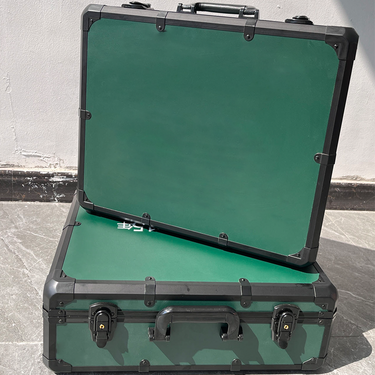 OEM High Quality Lock Small Box Gun Case Custom Printed Factory Green Portable Aluminum Tool Storage carrying Case