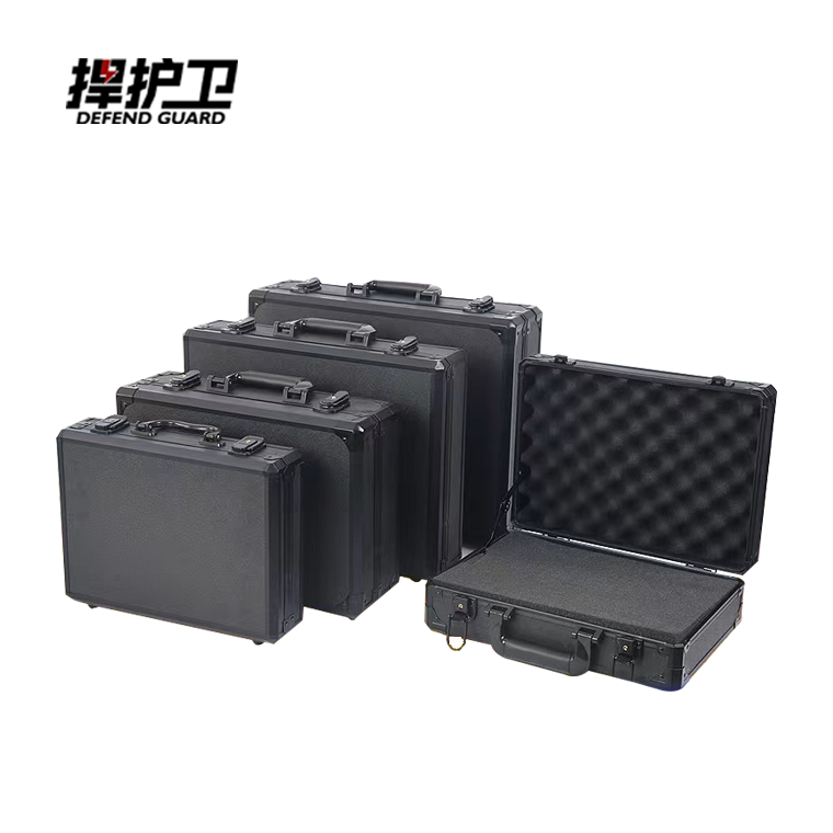 Handheld Aluminum Alloy Box Equipment with Black Belt Password Lock OEM Customizable Case Instrument Turnover Transportation