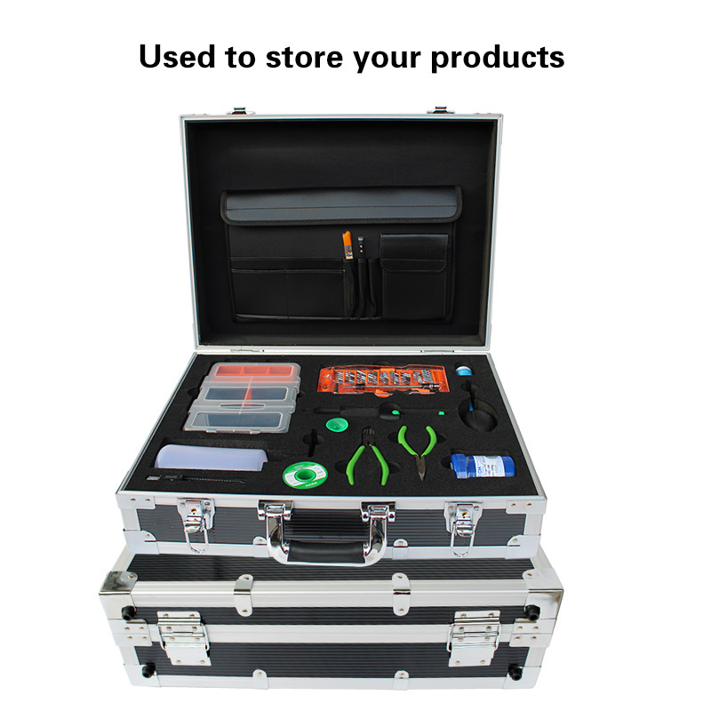 OEM ODM Wholesale Aluminum Briefcase Waterproof and Shockproof Soft Carrying Display Case Custom Foam Factory