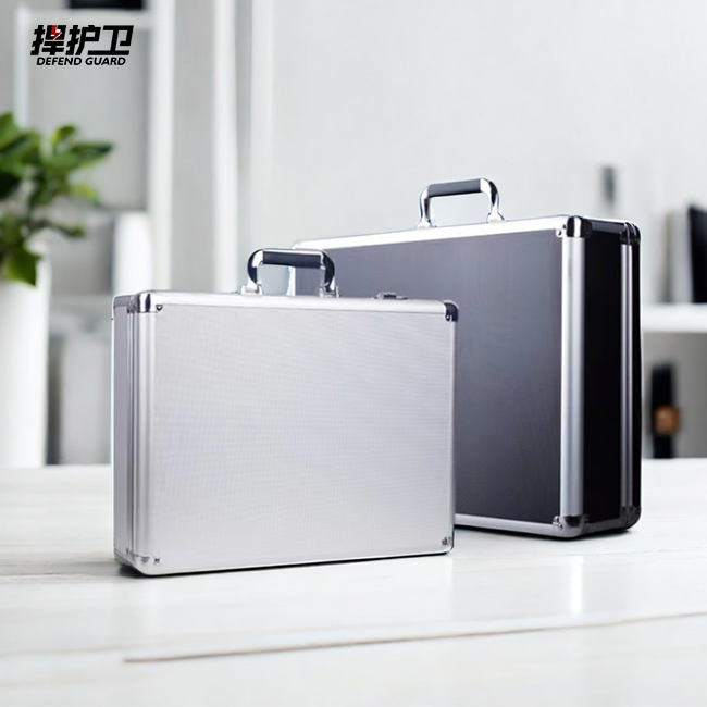 Manufacture Aluminum Instrument Carrying Outdoor Hard Aluminum Briefcase Custom Aluminum Tool Carrying Storage Brief Case