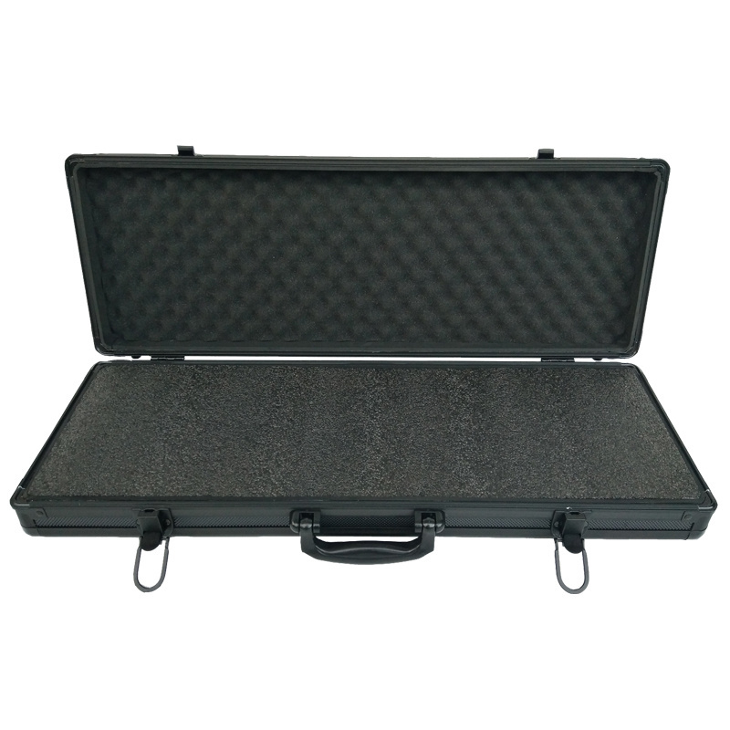 High Quality Durable Black Foam Tool Boxes Locking Aluminum Carry Case for Gun Storage Factory Outlet Wholesale Sale