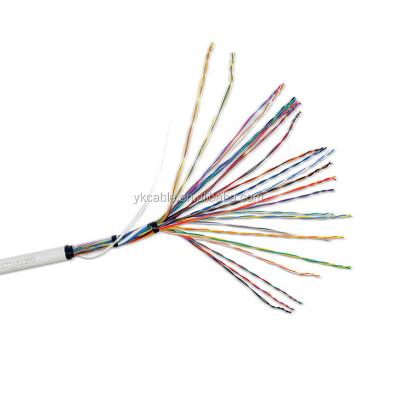 Black white yellow blue color code 50 100 200 300 pair telephone cable