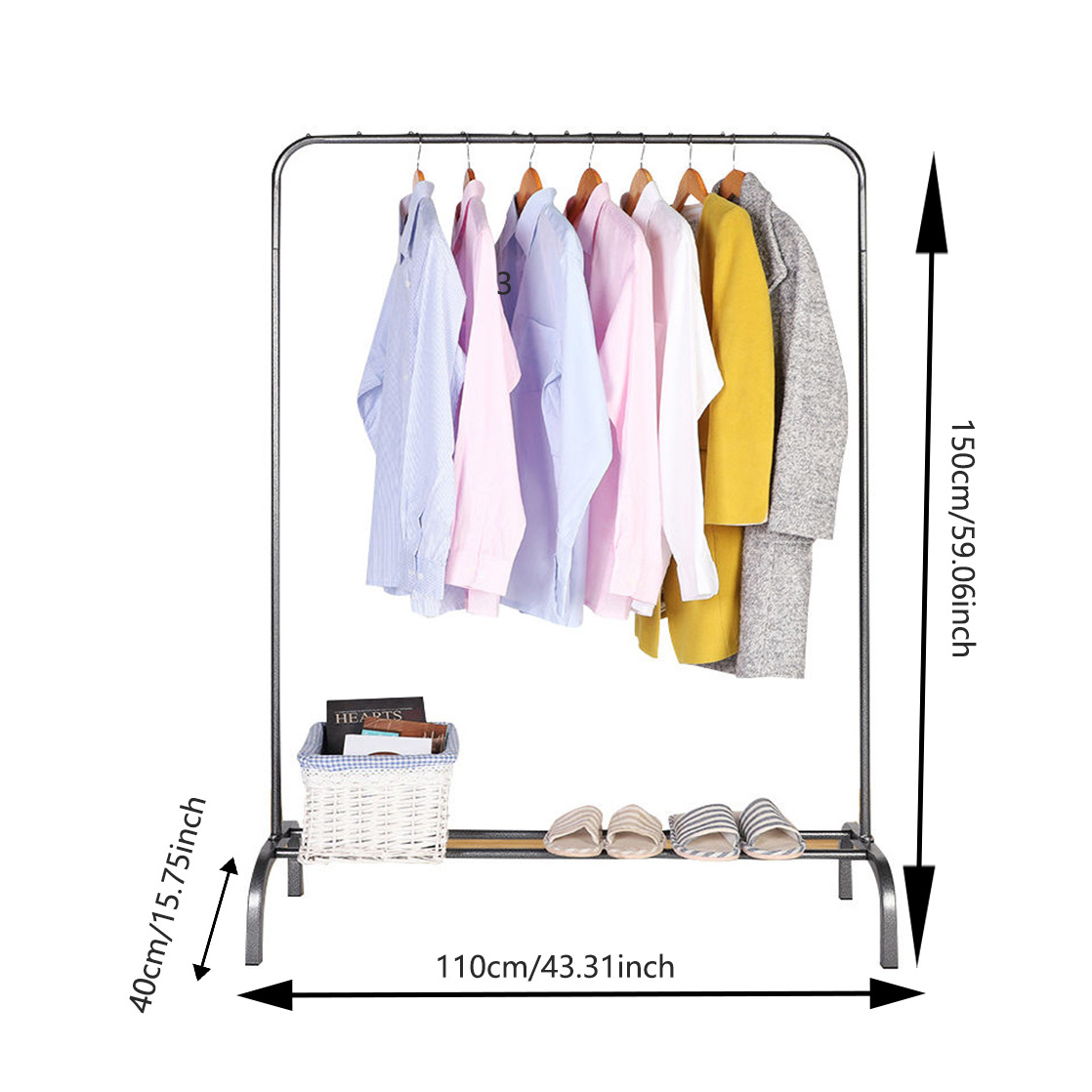 Custom Oem Coat And Shoe Rack Cloth Storage Shoes Space Saver Standing Mini Coat Racks