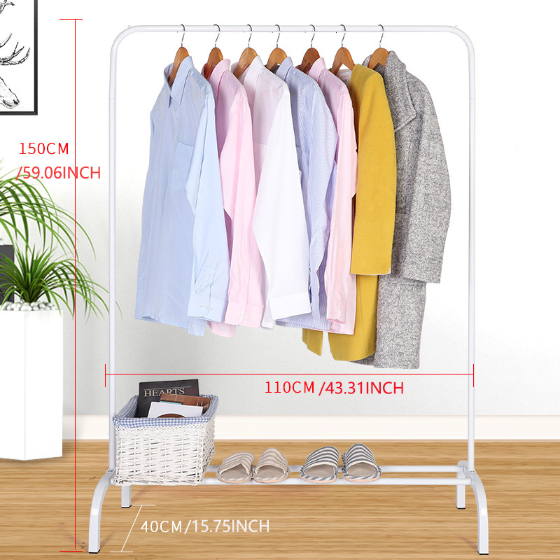 Cheap Price Shoe Rack And Coat Hanger Space Saver Easy To Assemble Iron Hanger Coat Rack