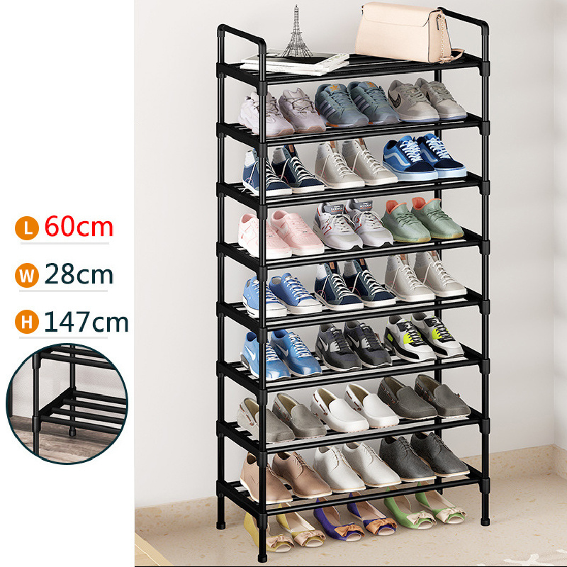 Oem Factory Thin Door Shoe Rack Portable Easy To Install Wardrobe Shoe Rack Storage Organizer