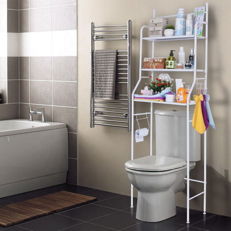 Factory Direct Supply Bathroom Corner Stand 3 Shelf Space Saver Bathroom Toilet Storage Rack