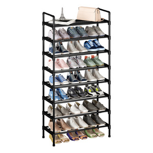 Oem Factory Thin Door Shoe Rack Portable Easy To Install Wardrobe Shoe Rack Storage Organizer