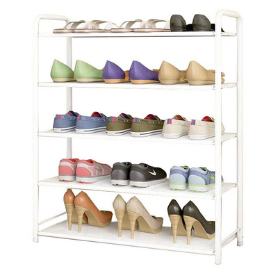 Modern Shoe Rack Cabinet 5 Layer Easy Assemble Modern Design Outdoor White Shoe Rack