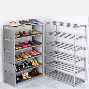 Portable Shoe Rack Organizer Pink Space Saver Dust Free Easy To Assemble Shoe Rack