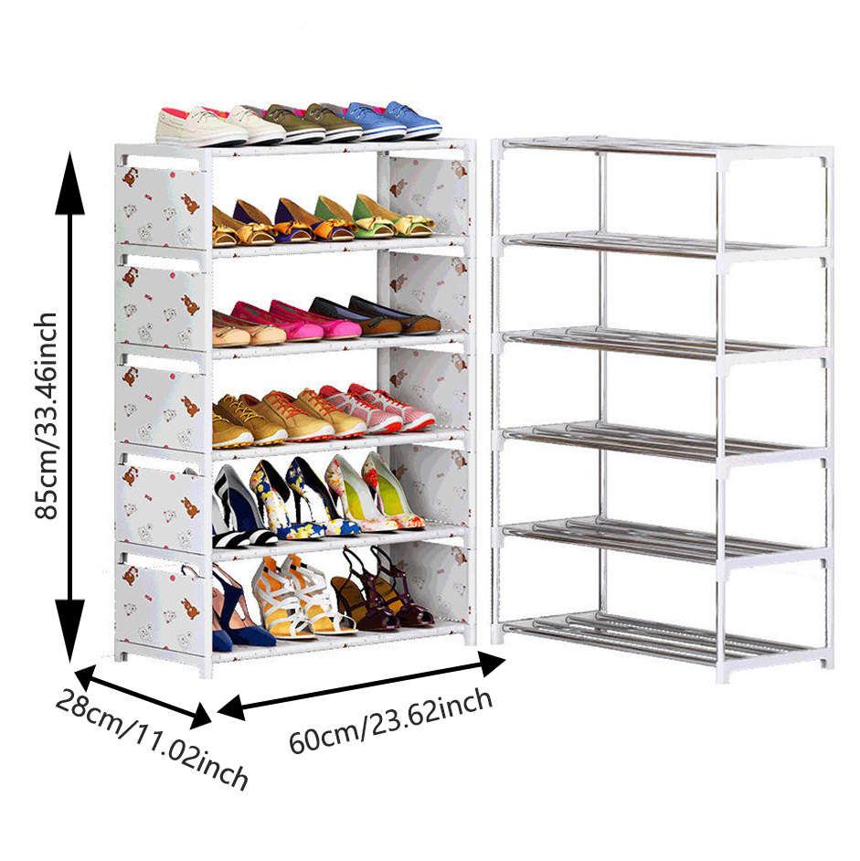 Cheap Price Big Size Shoe Racks Save Space Home Furniture Dust Cover Standing Shoe Rack