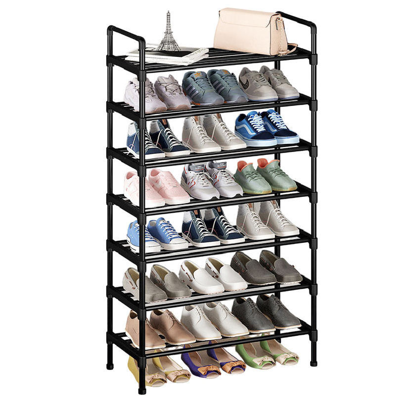 Shoe Rack Round Space Saving Home Furniture Corner Easy To Install 7 Layer Shoe Rack