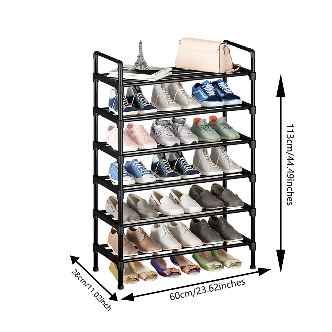 Custom Size Modern Shoe Rack Shelf Cabinet Multi Layer Heavy Duty Shoe Rack Storage Organizer