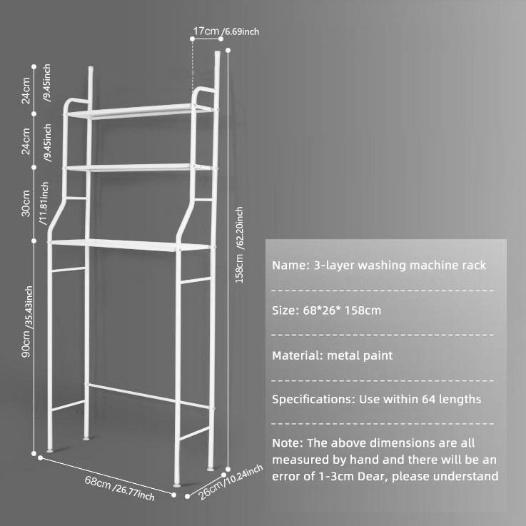 New Arrival Bathroom Towel Rack Shelf Space Saving Bathroom Standing Storage Shelf