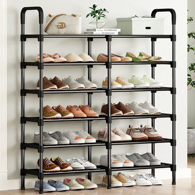 China Supplier Vertical Shoe Rack 6 Layer Space Saver Wardrobe Shoes Organizer Rack