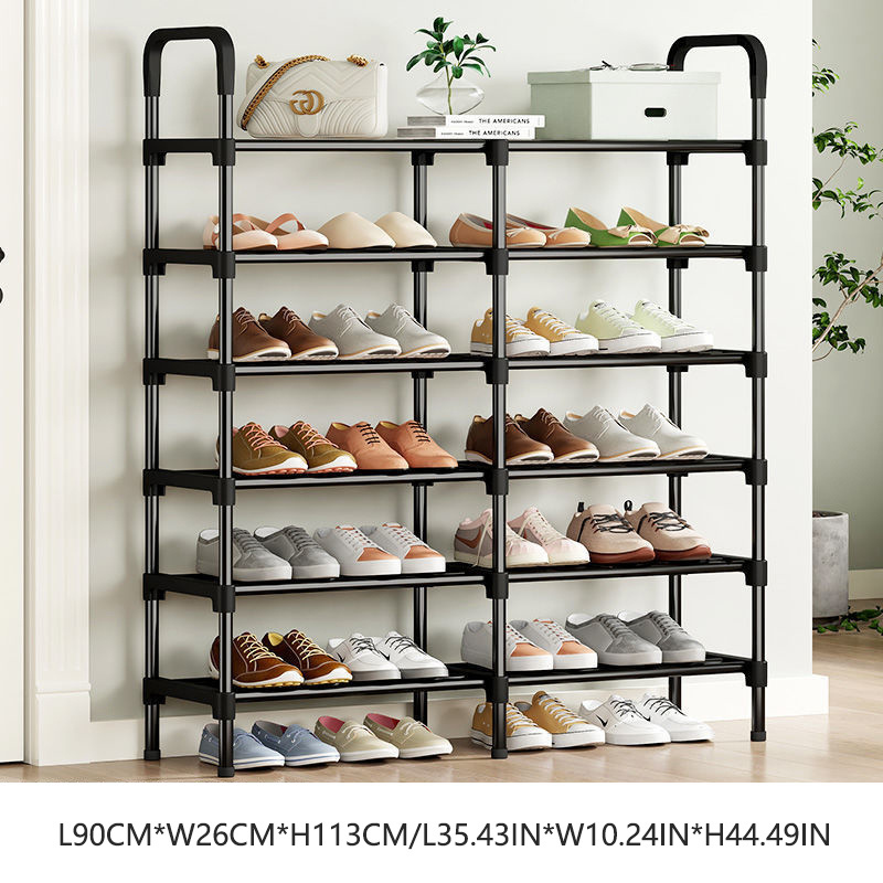 China Supplier Vertical Shoe Rack 6 Layer Space Saver Wardrobe Shoes Organizer Rack