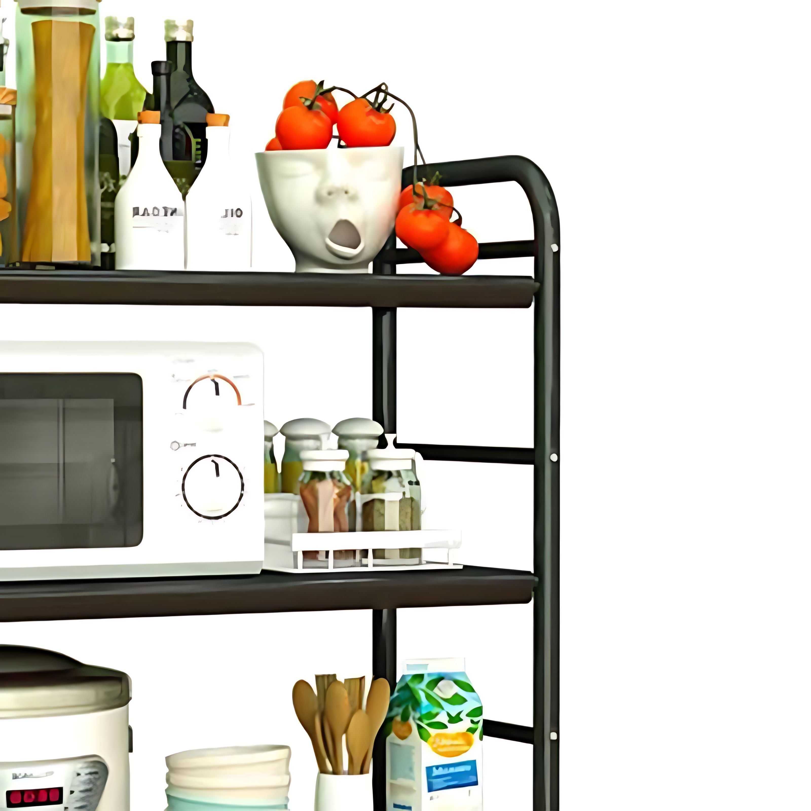 Wholesale Price Kitchen Racks Organizer Kitchen Plate 4 Tier Tall Unit Shelf Cabinet Rack