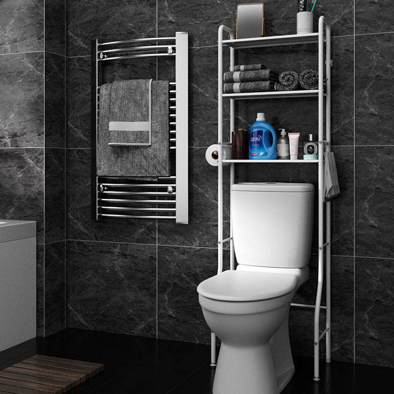 Factory Price Storage Shelf Organizer Shelves Metal Towel Home Toilet Bathroom Storage Racks