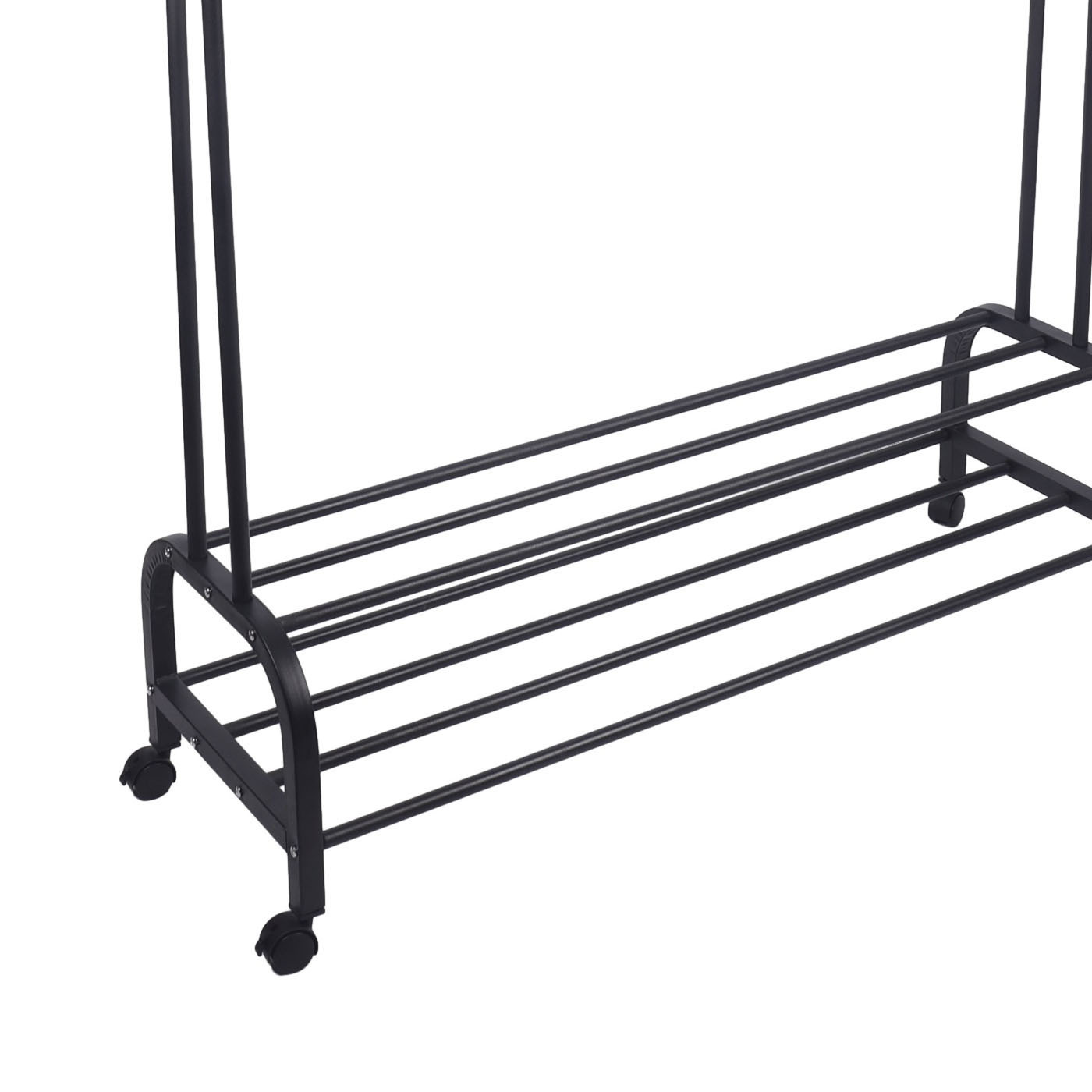 Drying Rack Clothes Kids Clothes 4 Wheels Mobile Shoes Organizer Hanger Rack Stand