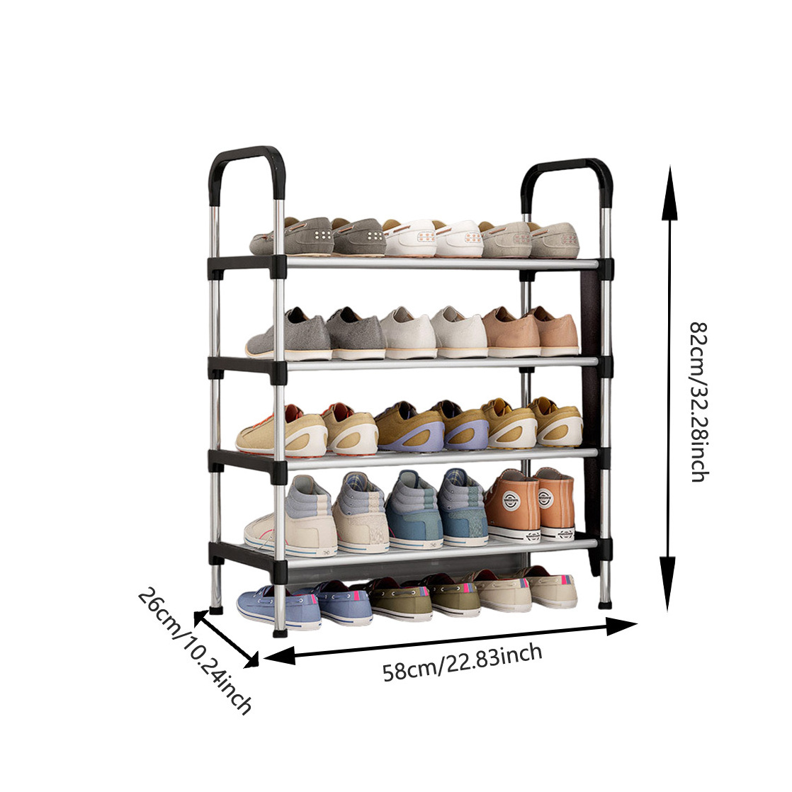 Factory Directly Sale Shoe Organizer Shelf Multi Layer Household Dust Proof Shelf Shoes Rack