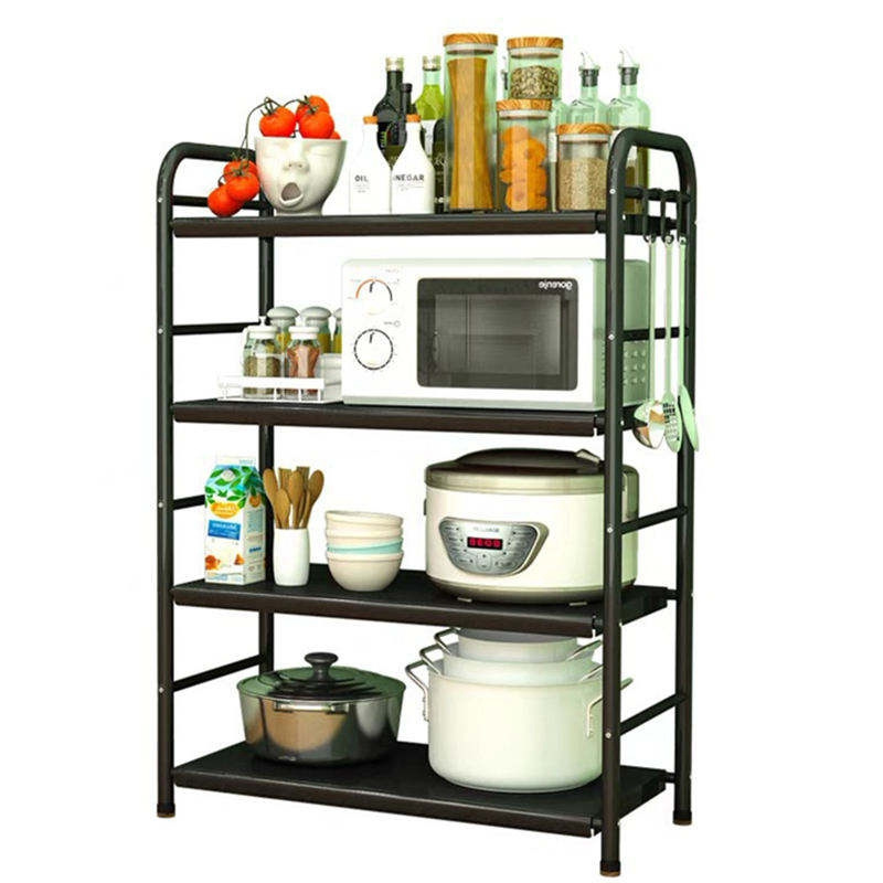 Wholesale Price Kitchen Racks Organizer Kitchen Plate 4 Tier Tall Unit Shelf Cabinet Rack