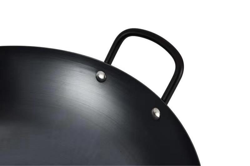 Chinese Factory Direct Non-Stick Extra Large Wok Pan Preseason Carbon Steel Wok