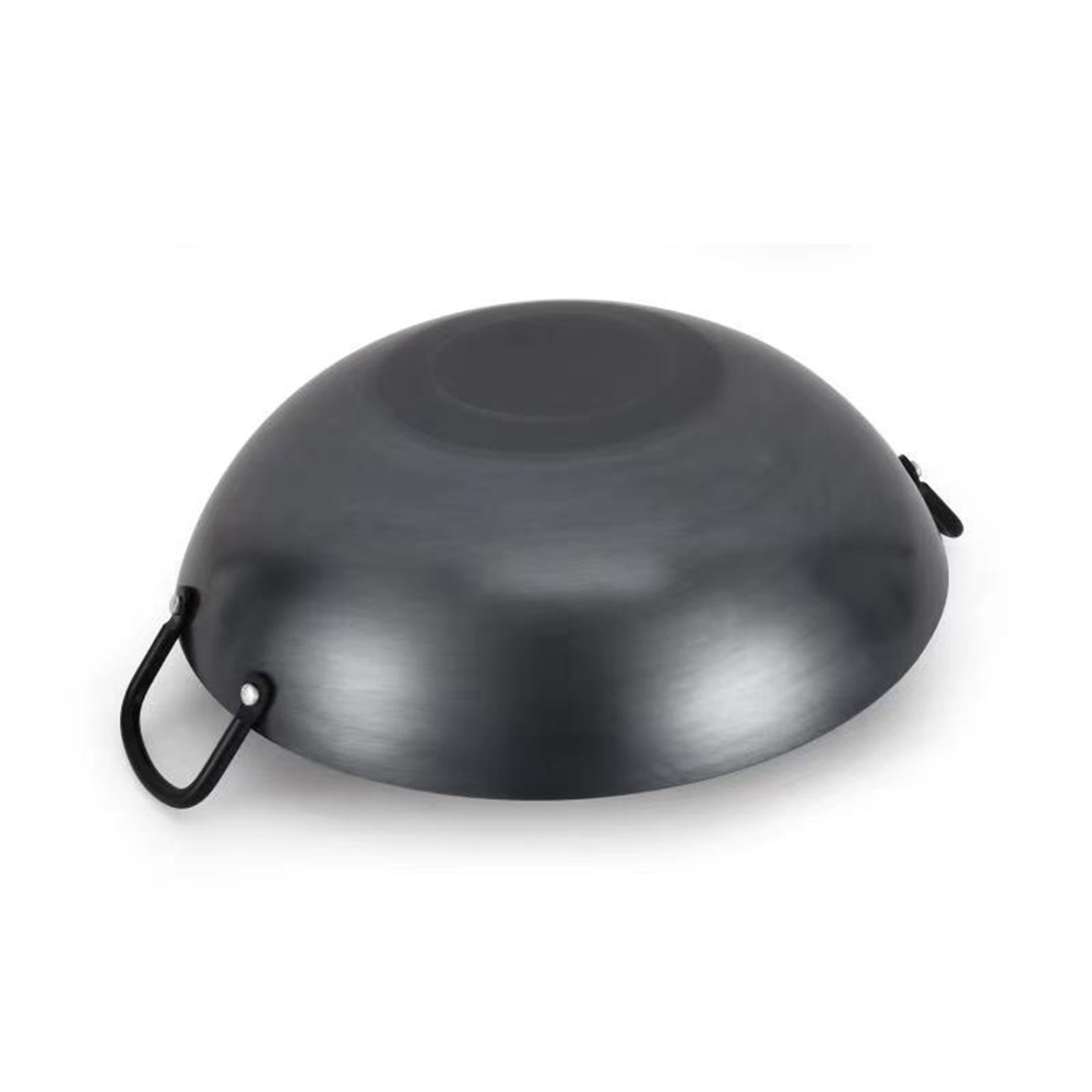 Chinese Factory Direct Non-Stick Extra Large Wok Pan Preseason Carbon Steel Wok