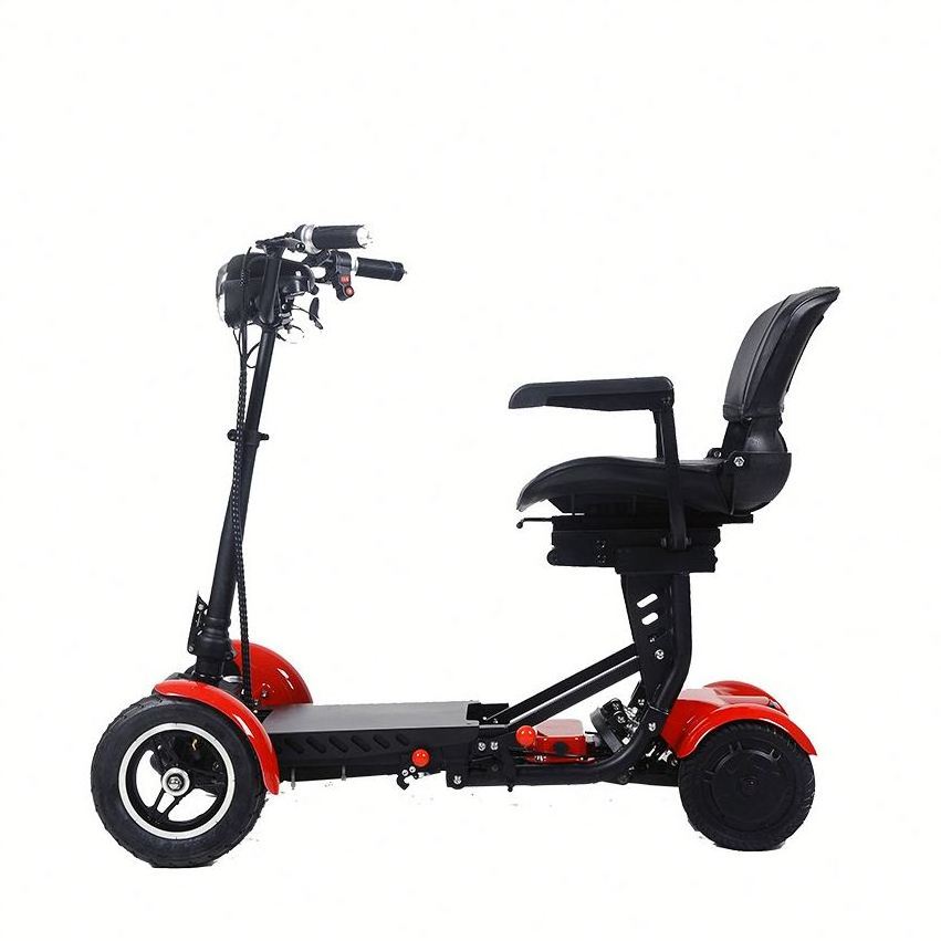 New Design Electrique With Seat Long Range 4 Wheel Foldable Moto Electric Scooter For Adult