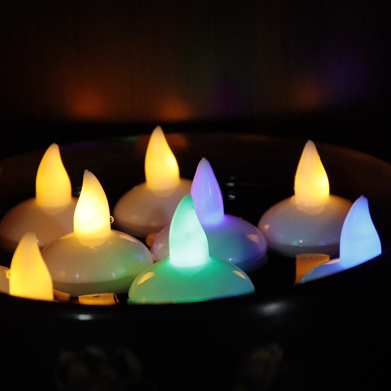 Home Decorative New Floating Led Candles Waterproof Electronic Tea Light Flameless Candles 12pcs/pack Floating Candles