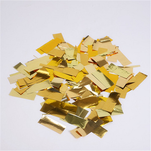 Party Supplies Fireproof Rectangle Metallic Paper Confetti