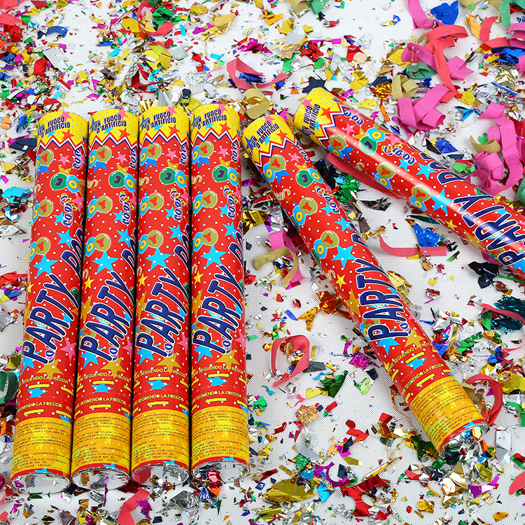 Hot Sell New Celebration Compressed Air Party Popper 30cm Confetti Cannon, 2023 New Popular Party Popper Noise Maker