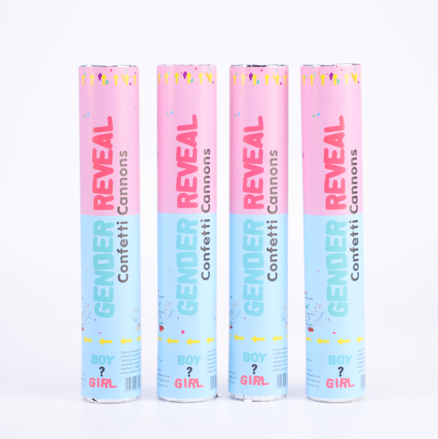 Free Design party popper boy or girl smoke bomb gender reveal