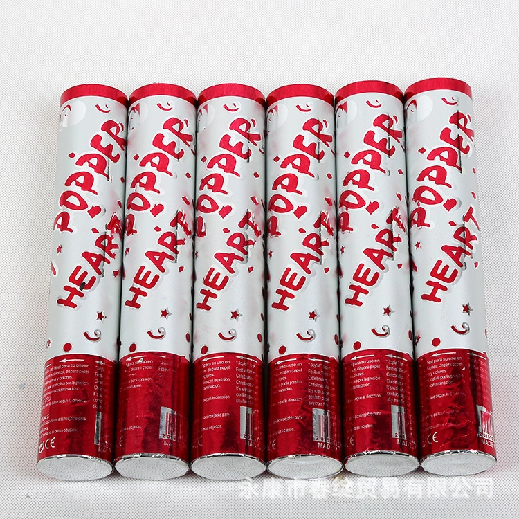 Handheld Fireworks Party Poppers, Push Pop Poppers Confetti Cannon For Bachelor Party Wedding Decoration