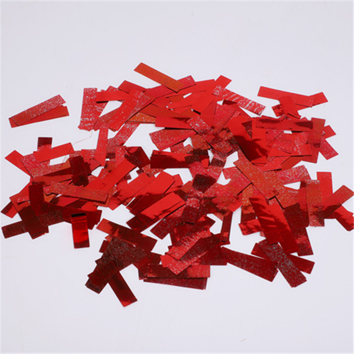 Party Supplies Fireproof Rectangle Metallic Paper Confetti