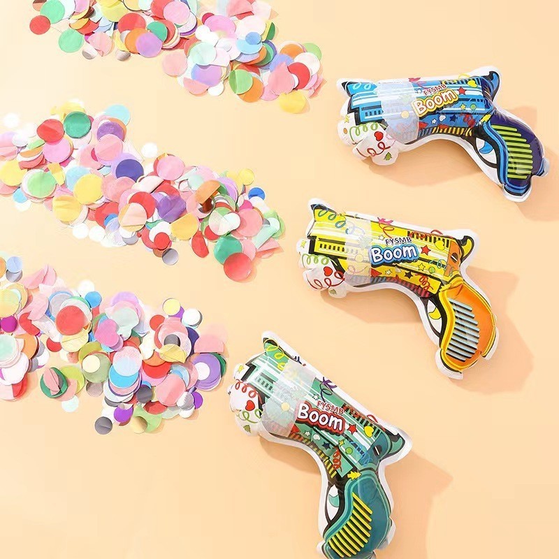 new design happy boom  physically heavy inflatable Handheld cannon confetti