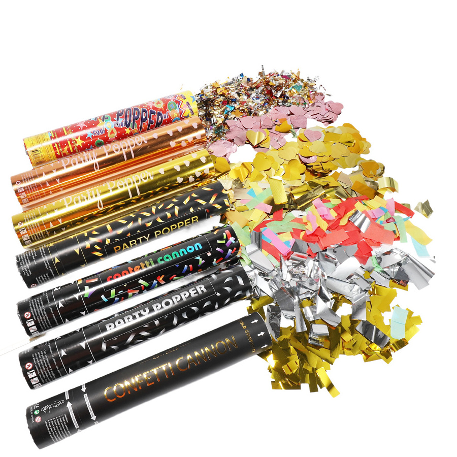 MSDS wholesale 12 -36inch party poppers birthday wedding party graduation celebration biodegradable confetti cannon