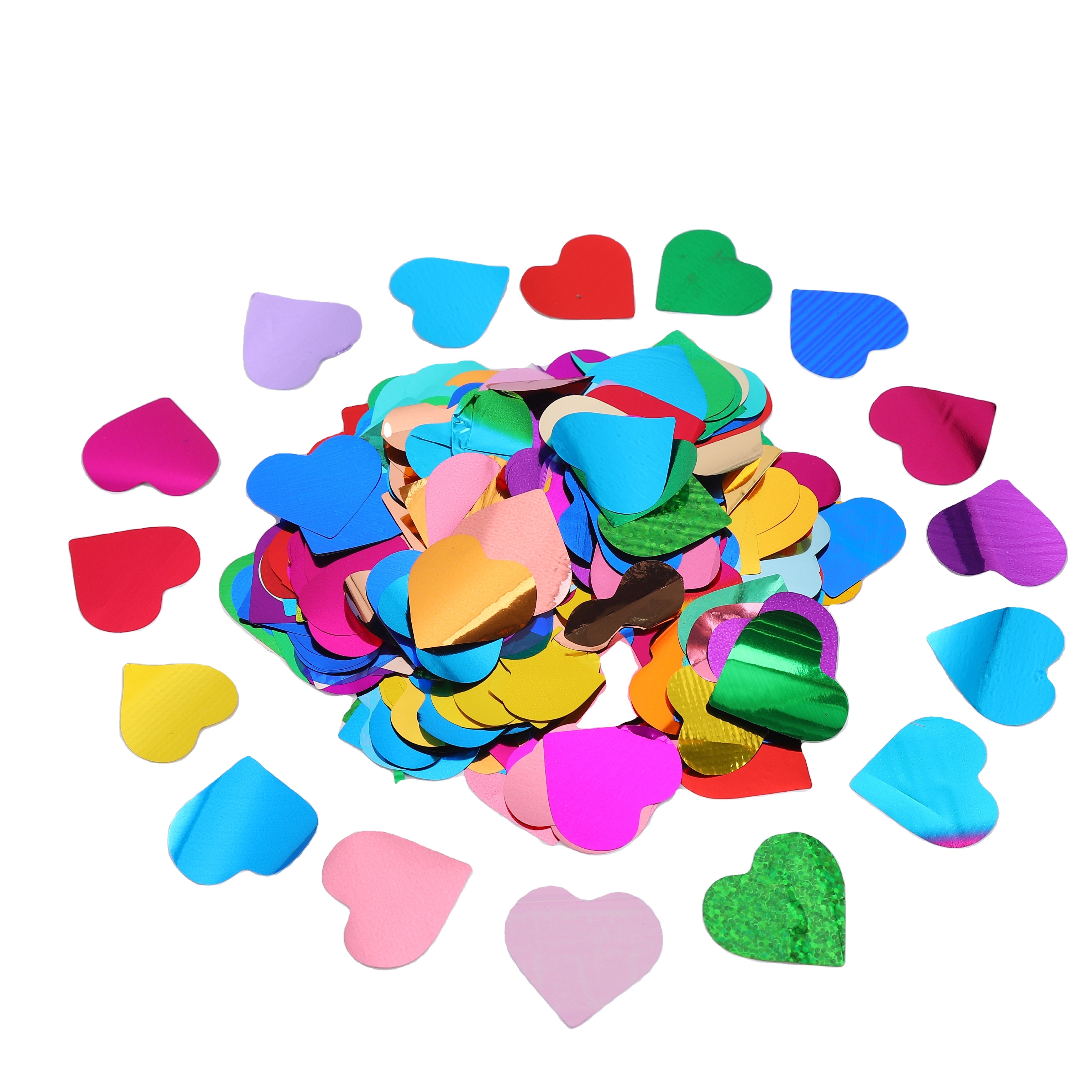 Wholesale custom party decoration foil tissue paper biodegradable paper wedding heart confetti