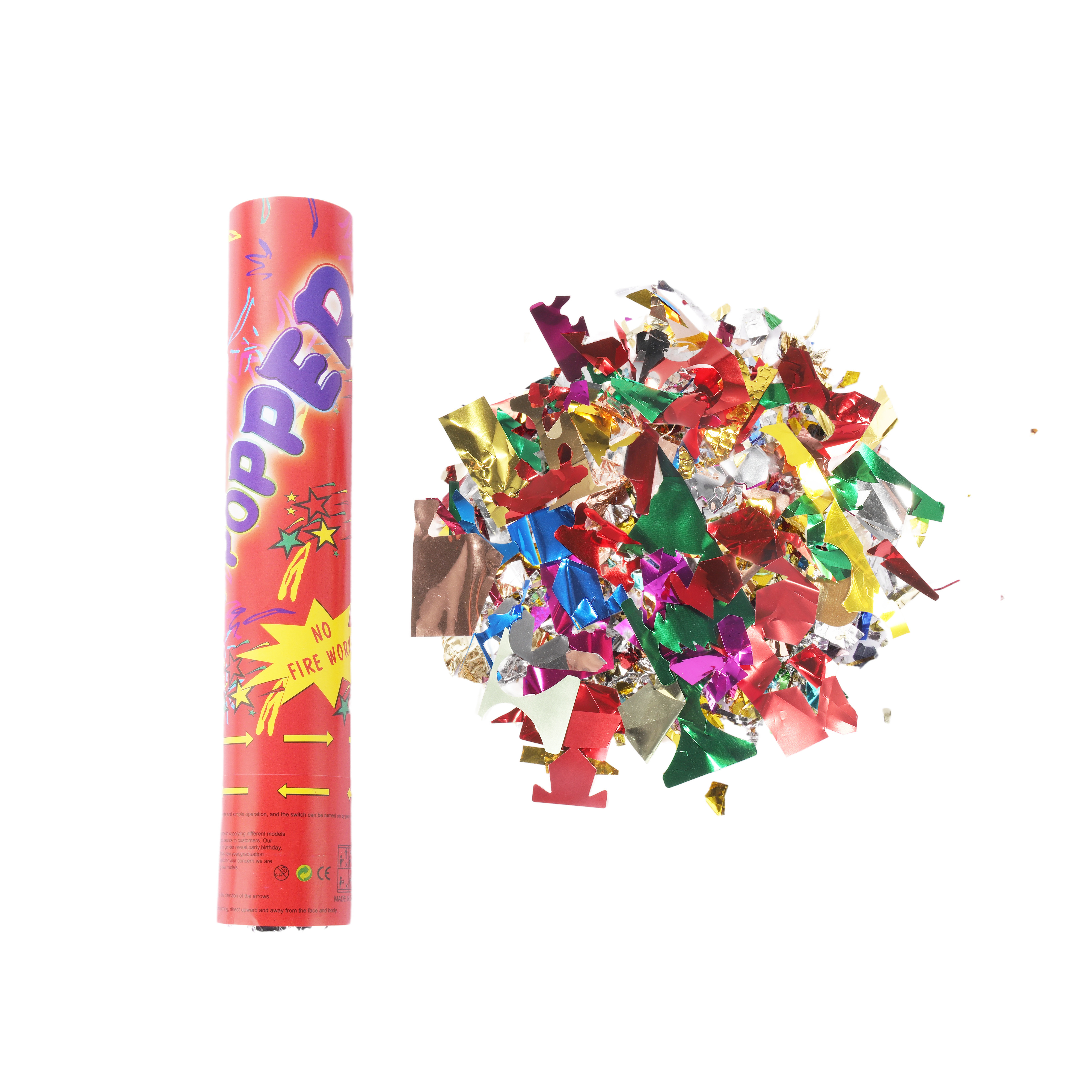 low price holiday celebration gold leaf  party broken sequins Confetti cannon party popper