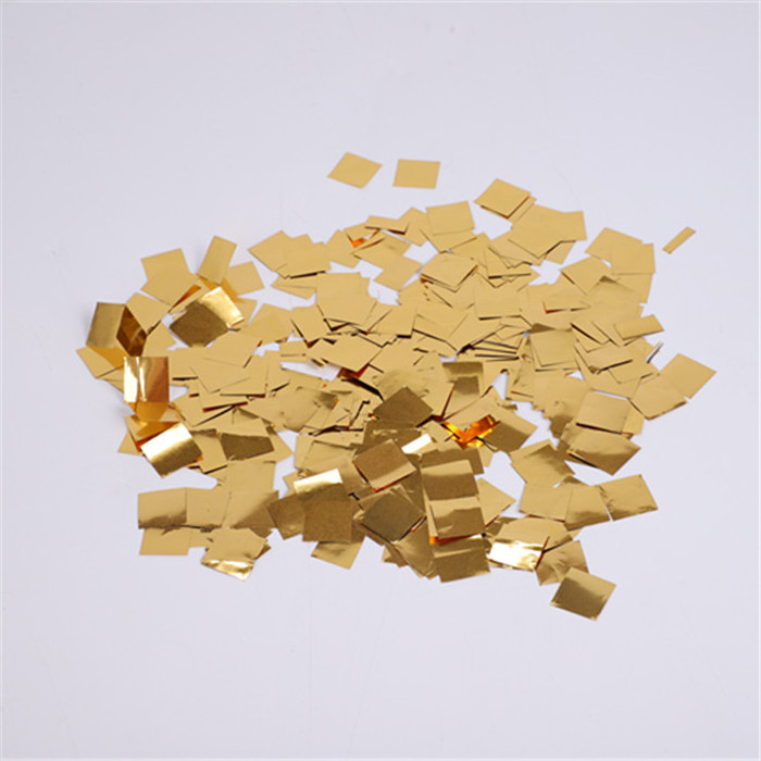 Party Supplies Fireproof Rectangle Metallic Paper Confetti