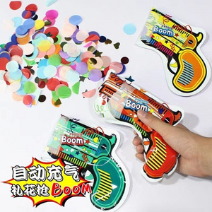 new design happy boom  physically heavy inflatable Handheld cannon confetti