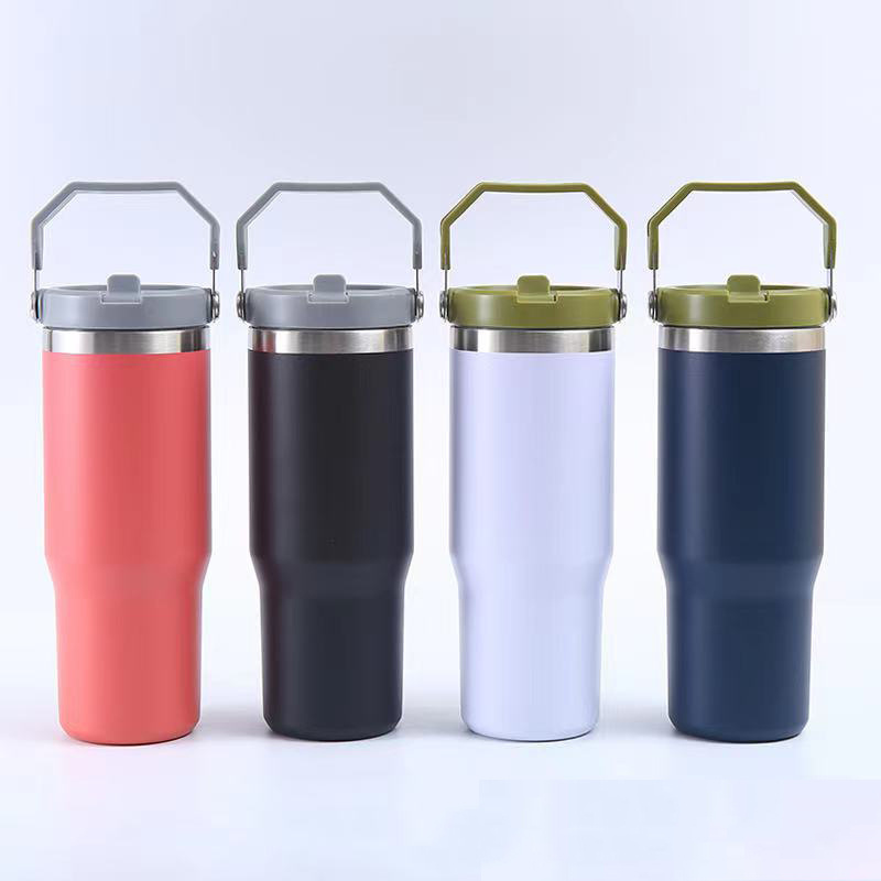 New Design 40oz Tumbler Adventure Quencher Reusable Insulated Stainless Steel Tumbler With Handle And Lid Beer Mug Cup